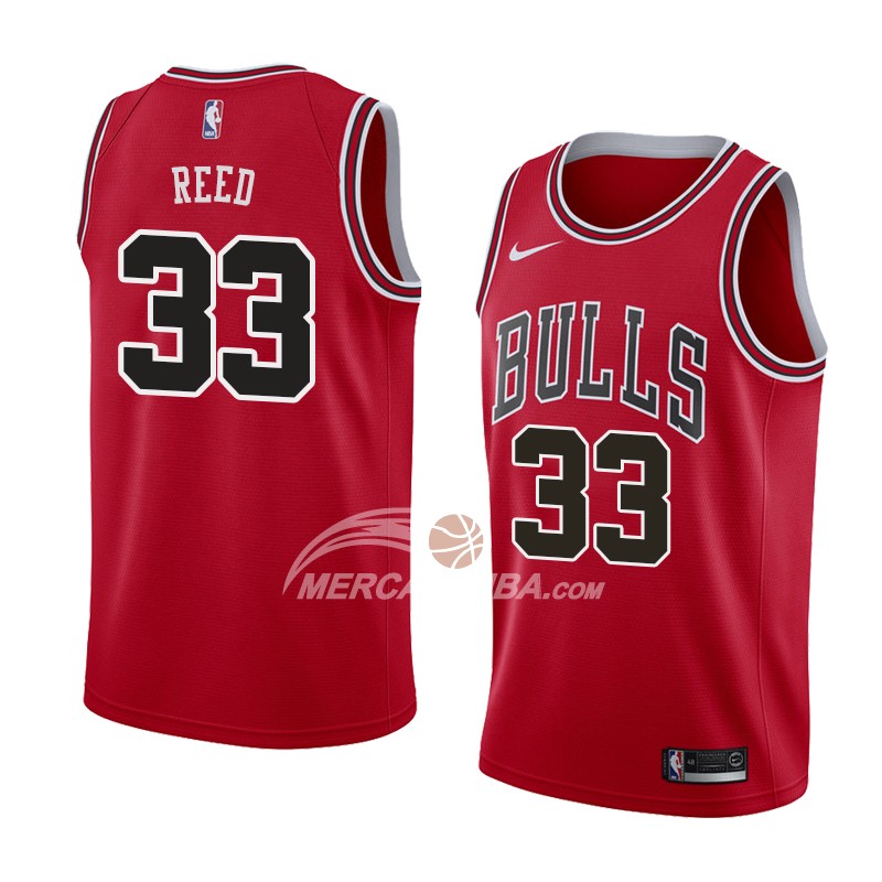 Maglia Chicago Bulls Willie Reed Icon 2018 Rosso